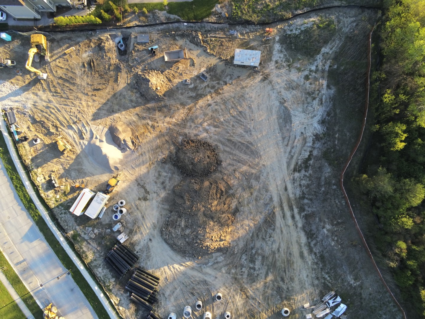 Aerial Image of a construction site, nadir